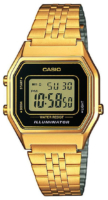 Casio Naisten kello LA680WEGA Collection LCD/Kullansävytetty teräs