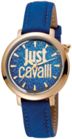 Just Cavalli Naisten kello JC1L007L0035 Logo Sininen/Nahka Ø34 mm