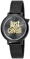 Just Cavalli Naisten kello JC1L007M0085 Logo Musta/Teräs Ø34 mm