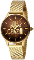 Just Cavalli Logo Naisten kello JC1L032M0115 Ruskea/Kullansävytetty