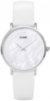 Cluse Naisten kello CL30060 Minuit Valkoinen/Nahka Ø33 mm