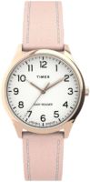 Timex Naisten kello TW2U22000 Easy Reader Valkoinen/Nahka Ø32 mm