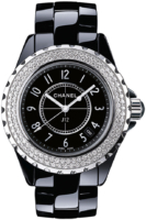 Chanel Naisten kello H0949 J12 Musta/Keraaminen Ø33 mm