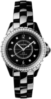 Chanel Naisten kello H3109 J12 Musta/Keraaminen Ø38 mm