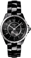 Chanel Naisten kello H3836 J12 Musta/Keraaminen Ø36.5 mm