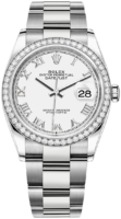 Rolex Naisten kello 126284RBR-0018 Datejust 36 Valkoinen/Teräs Ø36