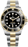 Rolex Miesten kello 126603-0001 Sea-Dweller Musta/18K keltakultaa