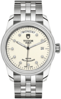 Tudor M56000-0182 Glamour Day-Date Valkoinen/Teräs Ø39 mm