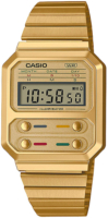 Casio Miesten kello A100WEG-9AEF Vintage LCD/Kullansävytetty teräs