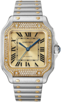 Cartier Naisten kello W3SA0007 Santos De Kullattu/18K keltakultaa