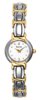 Bulova Naisten kello 98T70 Bracelet Valkoinen/Kullansävytetty teräs