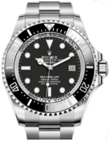 Rolex Miesten kello 136660-0004 Deep Sea Musta/Teräs Ø44 mm