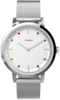 Timex Naisten kello TW2V36900 Midtown Valkoinen/Teräs Ø36 mm