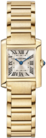 Cartier Naisten kello WGTA0114 Tank Francaise Hopea/18K keltakultaa