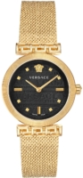 Versace Naisten kello VELW00720 Meander Musta/Kullansävytetty teräs