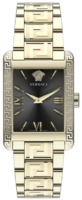 Versace Naisten kello VE1C01122 Tonneau Musta/Kullansävytetty teräs