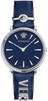 Versace Naisten kello VE8104222 V Circle Sininen/Nahka Ø38 mm