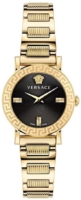 Versace Naisten kello VE6M00622 Greca Musta/Kullansävytetty teräs