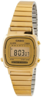 Casio Naisten kello LA-670WGA-9DF Classic LCD/Kullansävytetty teräs