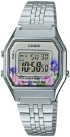 Casio Naisten kello LA-680WA-4CDF Classic LCD/Teräs 29x33 mm