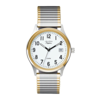 Leijona  Stretch 34 Two Tone White 5013-677 rannekello