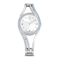 Hyperbola bangle rannekello hopeanväri ja siniset kristallit 5715463
